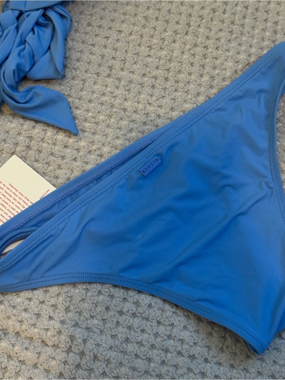 BNWT Roxy Blue Ring-Front Bikini Set - Picture 3 of 7